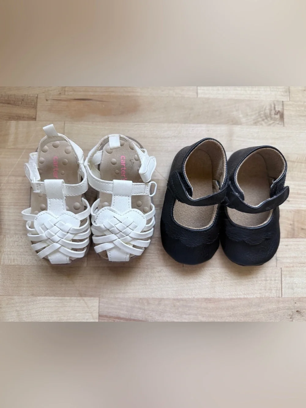 Toddler Girl Sneakers and Sandals - Carters and Cat & Jack - Size 4 - Picture 3 of 4